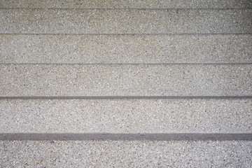 The exposed aggregate finish stair