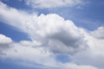 Obraz premium Blue Sky with Clouds