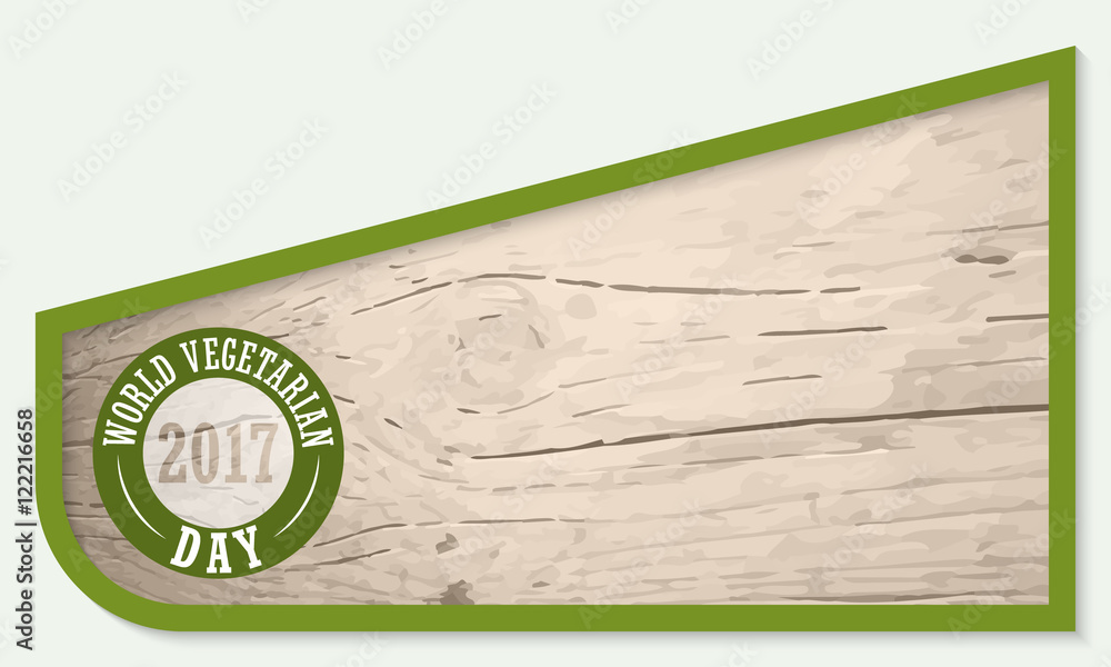 Poster vector frame for your text and wooden background