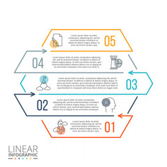 Thin line flat element for infographic.