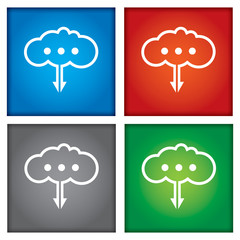 Cloud technology concept.