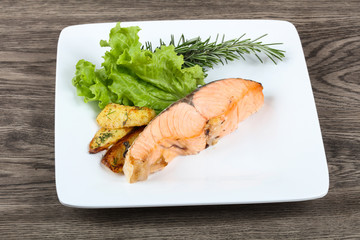 Baked salmon