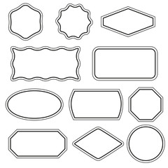 Fototapeta premium Simple frames set