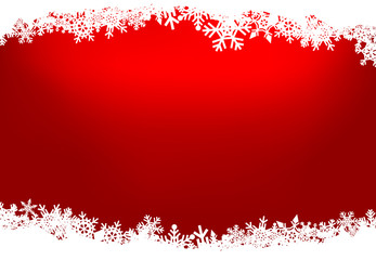 Obraz na płótnie Canvas Christmas snow red