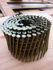 Coil nails in roll for nailer guns