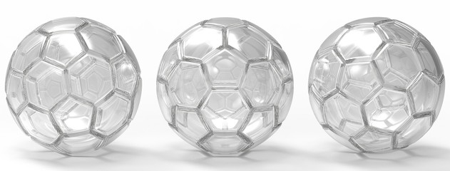 Naklejka premium Soccer ball. 3D illustration. 3D CG.