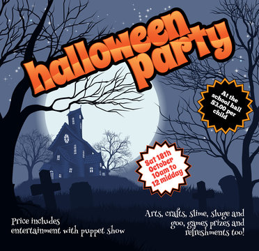 Halloween Party Flyer Leaflet