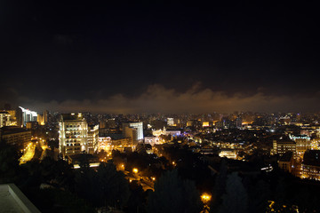 Fototapeta na wymiar Night Baku panorama, Azerbaijan