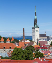 Landscape old city  Tallinn