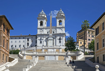Fototapeta na wymiar Spanish Steps in Rome, Italy