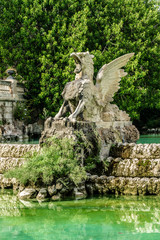 Fountain Cascada at Parc de la Ciutadella in Barcelona. Spain.