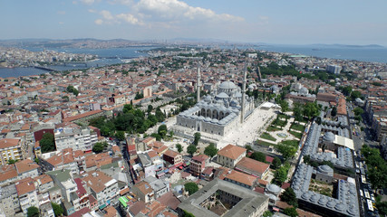 Aerial view of the Istanbul historical peninsula