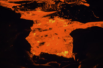 Lava on the Big Island of Hawaii