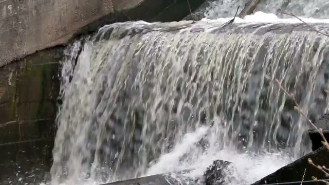 Waterfall of the severage system