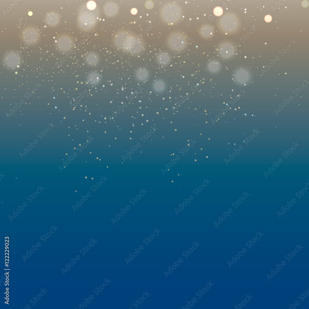 Poster Blue violet bokeh abstract light background vector illustration