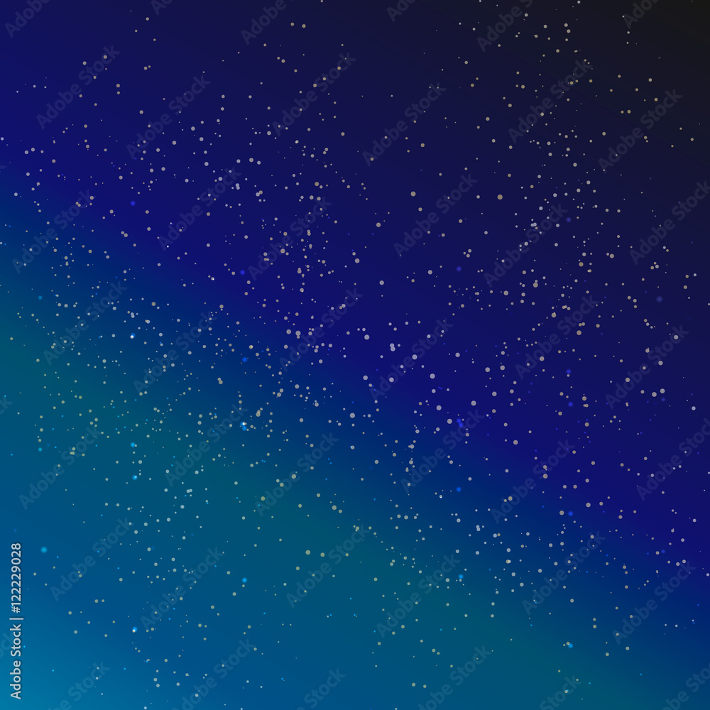 Poster Abstract bokeh background. Blue violet bokeh abstract light background vector illustration