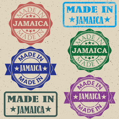 Obraz premium made in Jamaica red round vintage stamp.Jamaica stamp vector set. Jamaica seal.Jamaica tag.Jamaica.Jamaica sign.Jamaica.Jamaica label.stamp.made.in.made in.