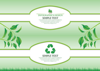 Ecology connection  concept background . Vector infographic illu