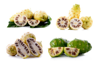 Exotic Fruit, Noni fruits on white background