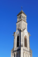 Fototapeta na wymiar Clocher église Saint-Pierre Lège- Cap ferret