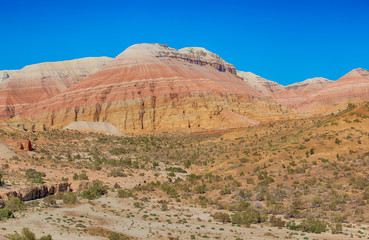 Aktau Mountains in the conservation area of the Altyn Emel Kazakhstan