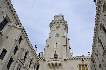 Architecture from Hluboka nad Vltavou castle 