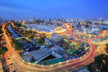 Fototapeta na wymiar City scapes in bangkok.