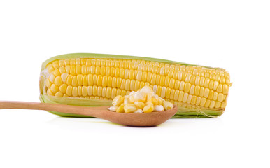 Corn isolated on a white background