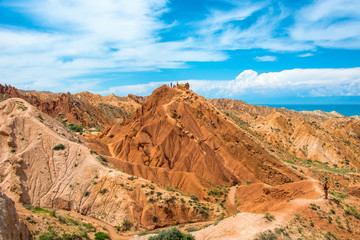 Fototapeta premium Mountain landscape in the canyon Fairy tale, Kyrgyzstan.