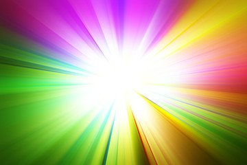 Obraz premium Glow in the colors of the Rainbow