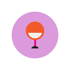 Vector icon on the white backgrounds in circles armchair