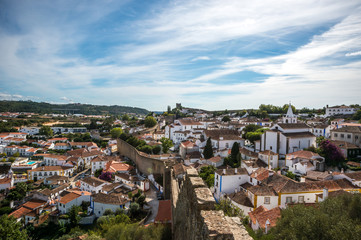 Fototapeta na wymiar Old town, fortress, Obidos, Portugal