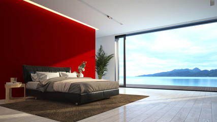Fototapeta na wymiar Bedroom in modern style