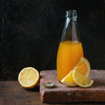 Bottle of citrus lemonade