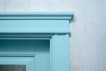 Close up an element of the door's molding