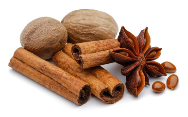 Nutmeg, Cinnamon and star anise