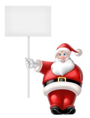 babbo natale cartello