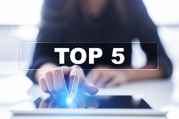 Woman is using tablet pc, pressing on virtual screen and selecting 