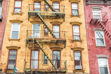 emergency stairs at new york facade