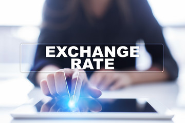 Naklejka premium Woman is using tablet pc, pressing on virtual screen and selecting 