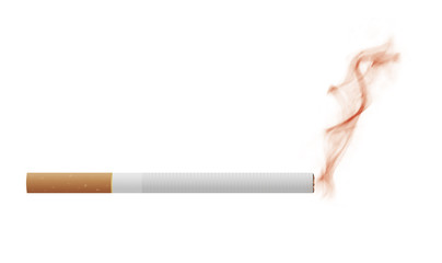 cigarette with red smoke