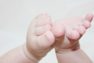 cute newborn baby feet foot