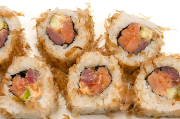 tasty rolls from above close up