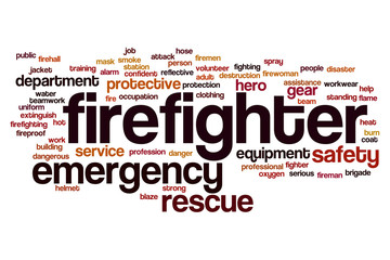 Firefighter word cloud