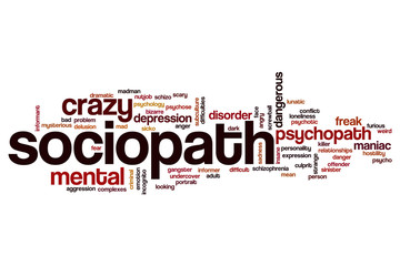 Sociopath word cloud