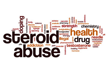 Steroid abuse word cloud
