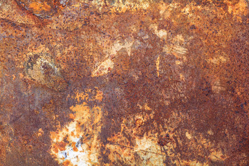 Rusty metal texture or rusty metal background. Grunge retro vintage of rusty metal plate for design with copy space for text or image.