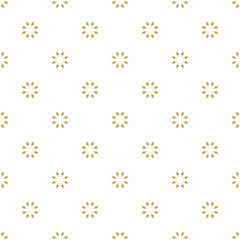 Golden vintage decor seamless pattern