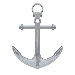 Nautical Anchor. 3d Rendering