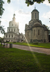 Fototapeta na wymiar church and temple in ancient monastery